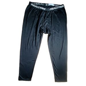 Realtree Base Layer Pants XL Black Compression Thermal Hunting Athletic
